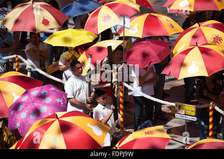 Cebu City,Philippines 08/01/2016. Roman Catholic Solemn Mass in the Basilica Minore del St.Nino on the second day of Sinulog Stock Photo