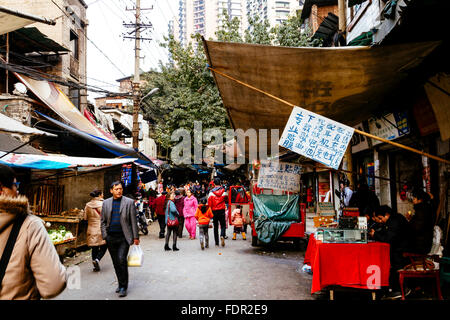 Chongqing, China - The view of people's lifestyle at Shibati, the last ...