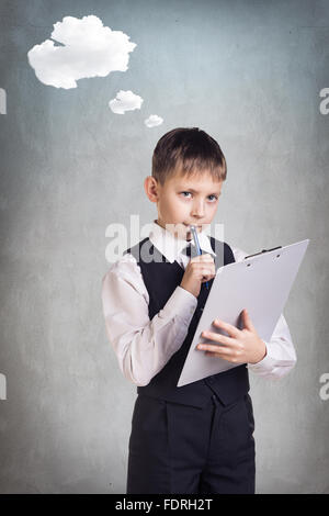 Business boy in suit Stock Photo