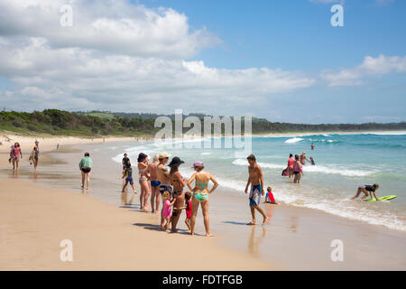 Broken Head beach in Byron Bay a popular holiday town on the north coast of new south wales,Australia Stock Photo