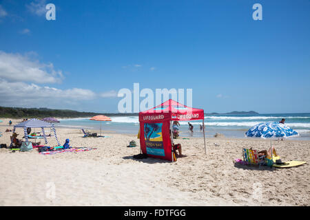 Broken Head beach in Byron Bay a popular holiday town on the north coast of new south wales,Australia Stock Photo