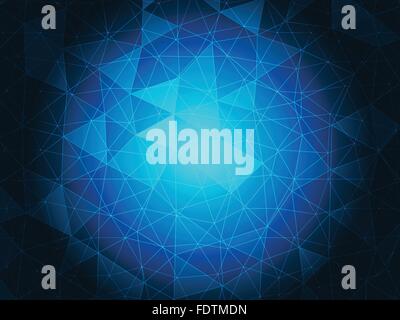 Blue crystal background Stock Vector
