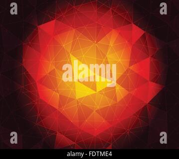 Ruby heart Stock Vector