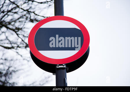 North London Borough of Haringey prepares for the introduction of 20mph limit. Almost 4,000 new 20mph signs have been installed across the Borough as the speed limit. Currently the signs are covered up and the and the speed limit is expected to be in force in February 2016. Stock Photo