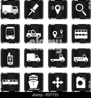 Navigation simply icons Stock Vector