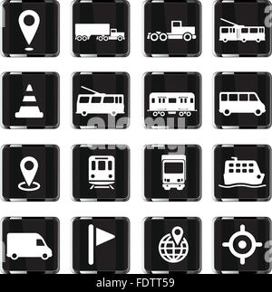 Navigation simply icons Stock Vector