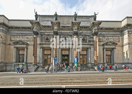 The Royal Museum of Belgium in Downtown Brussels on 15 August,2014. It contains over 20,000 drawings, sculptures, and paintings Stock Photo