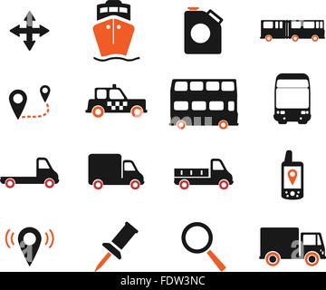 Navigation simply icons Stock Vector