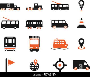 Navigation simply icons Stock Vector