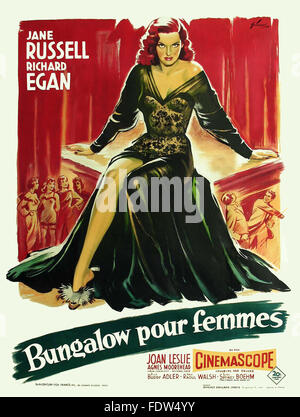 Revolt of Mamie Stover, The - French Movie Poster Stock Photo