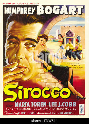 Sirocco - French Movie Poster Stock Photo