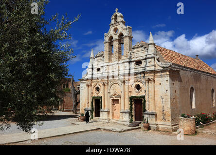 Crete, cloister of Arkadi, minster Stock Photo