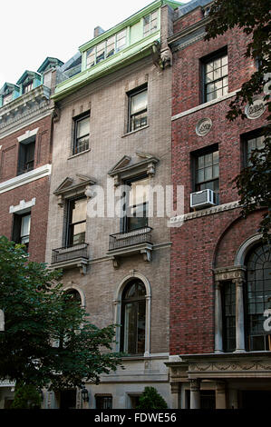 Brownstones on the upper east side in Manhattan, New York city. Stock Photo