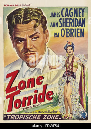 Torrid Zone - French Movie Poster Stock Photo