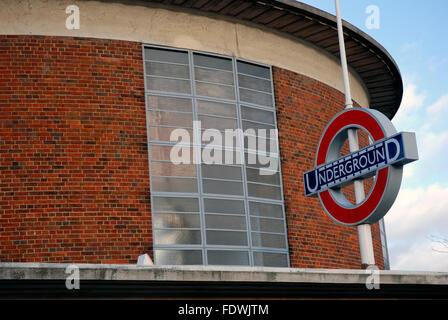 Arnos Grove tube station Stock Photo