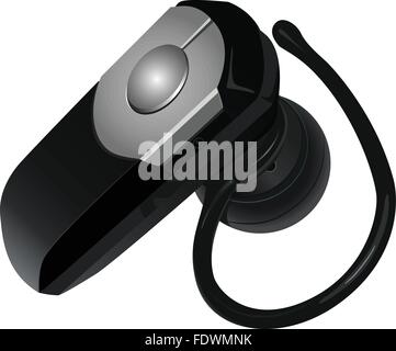Blue tooth headset Stock Vector