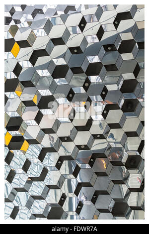 Reykjavik, Iceland, May 2014: An interior view of the Harpa Concert Hall and Conference Centre Stock Photo