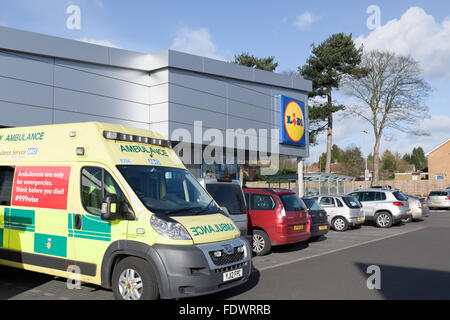 Lidl Supermarket Arnold,Nottingham,UK. Stock Photo