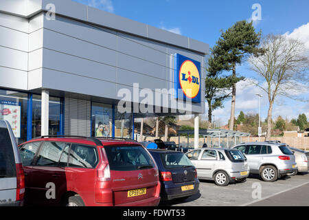 Lidl Supermarket Arnold,Nottingham,UK. Stock Photo