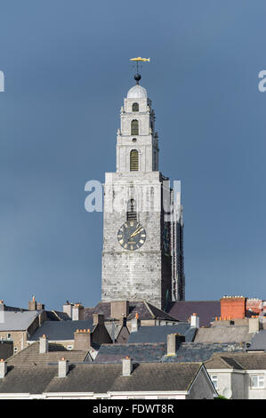 St Annes Church, Shandon Tower in Cork, Ireland on a sunny, winters day. Stock Photo