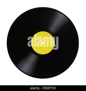 Vinyl record isolated on the white background, clipping path included. Stock Photo