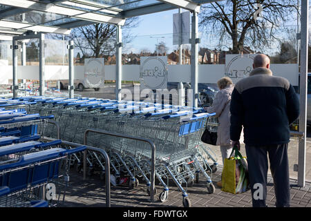 Lidl Supermarket Arnold,Nottingham,UK. Stock Photo