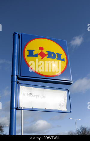 Lidl Supermarket Arnold,Nottingham,UK. Stock Photo