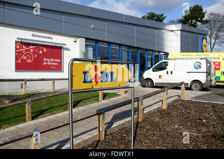 Lidl Supermarket Arnold,Nottingham,UK. Stock Photo