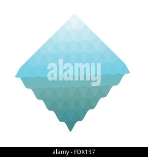 Abstract blue waves geometry Stock Vector