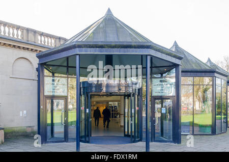 Entrance to The Royal Pump Rooms in Leamington Spa Stock Photo