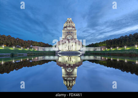Monument to the Battle of the Nations (Volkerschlachtdenkmal) built in 1913 for the 100th anniversary of the battle, Leipzig, Ge Stock Photo