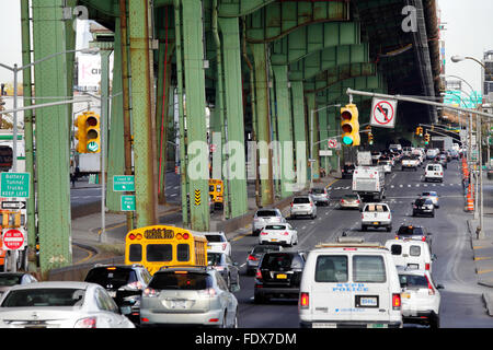 New York City, USA, Traffic, Brooklyn Stock Photo