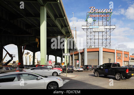 New York City, USA, Traffic, Brooklyn Stock Photo