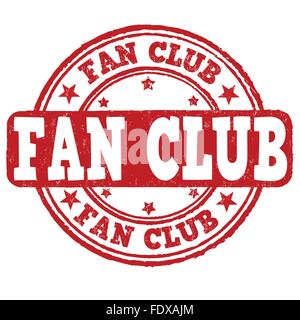 Fan Club grunge rubber stamp on white background, vector illustration Stock Vector
