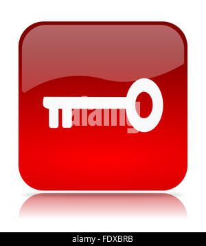 Key Red Icon On White Background. Red Flat Style Vector Illustration ...