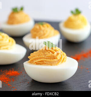 Deviled Eggs (Party Food) Stock Photo