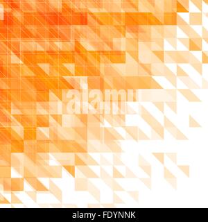 triangular geometric orange background. abstract vector illustration Stock Vector