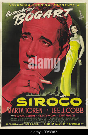 Sirocco - Spanish Movie Poster Stock Photo