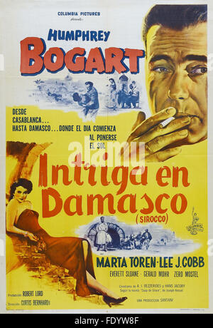 Sirocco - Spanish Movie Poster Stock Photo