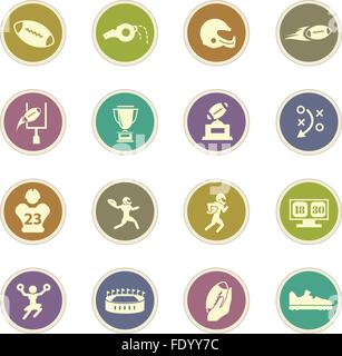 American Football Icons Stock Vector Image & Art - Alamy