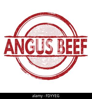 Angus beef grunge rubber stamp on white background, vector illustration ...