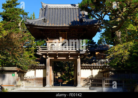 Entrance to Japanese Tea Garden, Golden Gate Park, San Francisco, California, USA Stock Photo