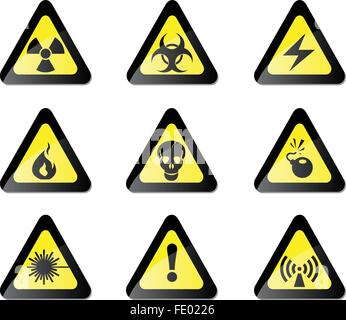 Hazard Sign Stock Vector