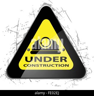 Road Yellow Construction icon Stock Vector