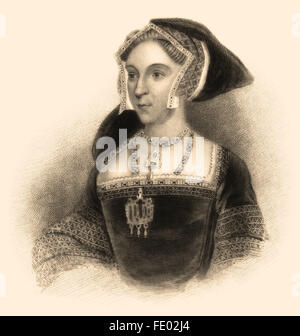 Jane Seymour, c. 1508-1537, Queen of England from 1536 to 1537 as the third wife of King Henry VIII. Stock Photo