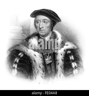 Thomas Howard, 3rd Duke of Norfolk, 1473-1554, a prominent Tudor politician Stock Photo