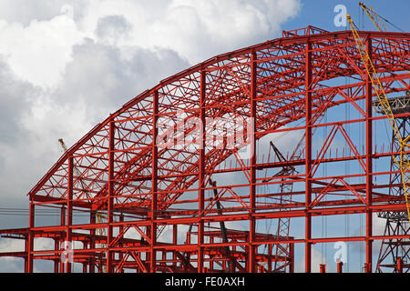 Building metal construction Stock Photo