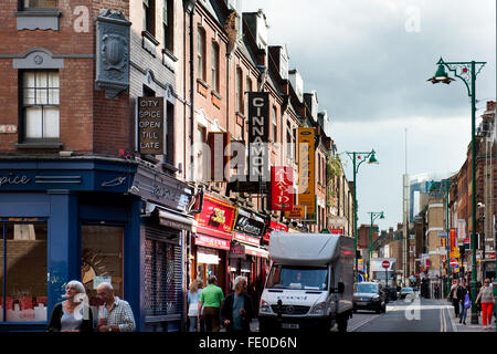Brick Lane in East End of London   Famous for Brick Lane Market and for the many curry houses. Now very trendy area Stock Photo