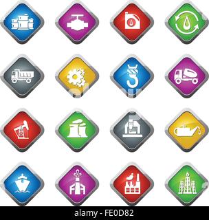 Vector black industry icons set Stock Vector Image & Art - Alamy