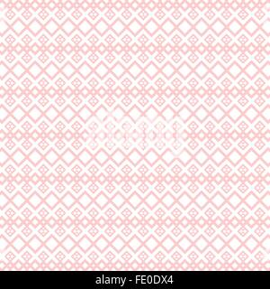 Geometric Pink and White Pattern Stock Vector
